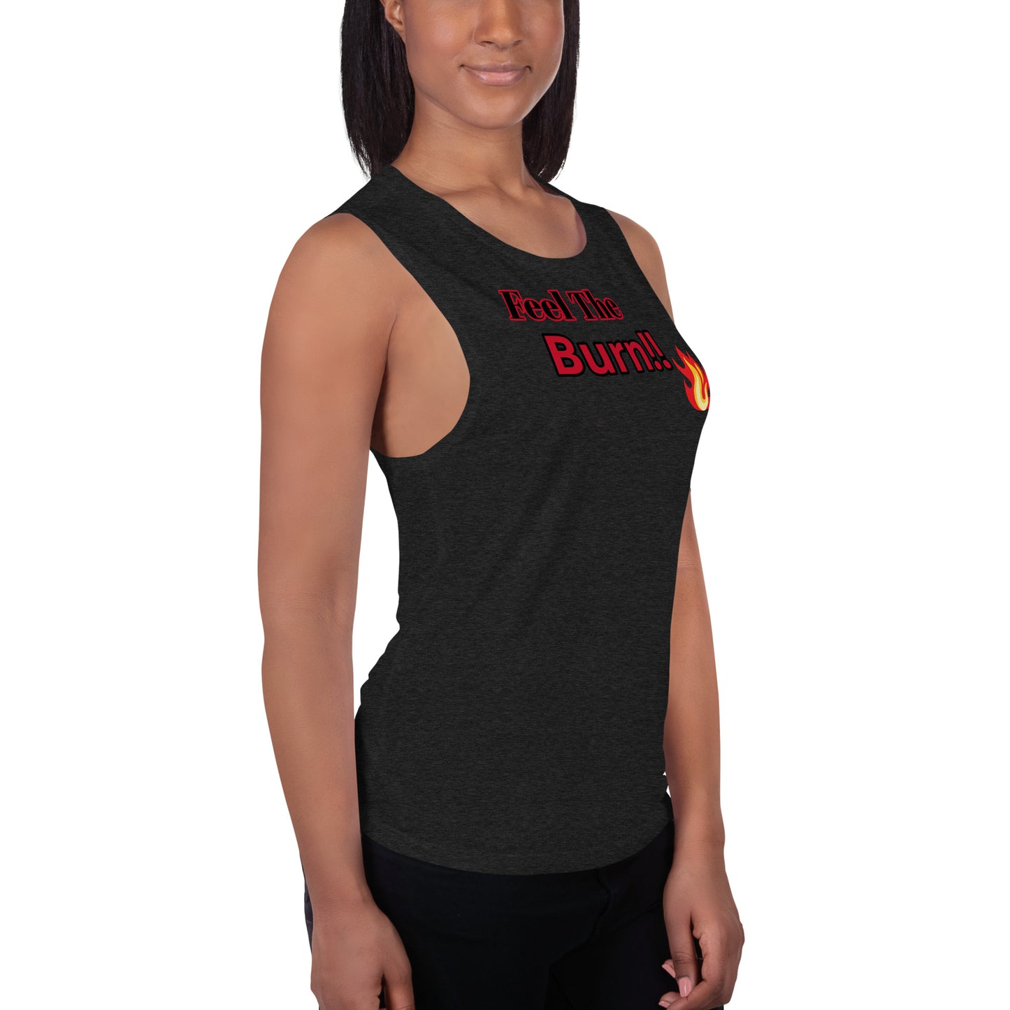 Ladies' Sport Muscle Tank with thin material for workout