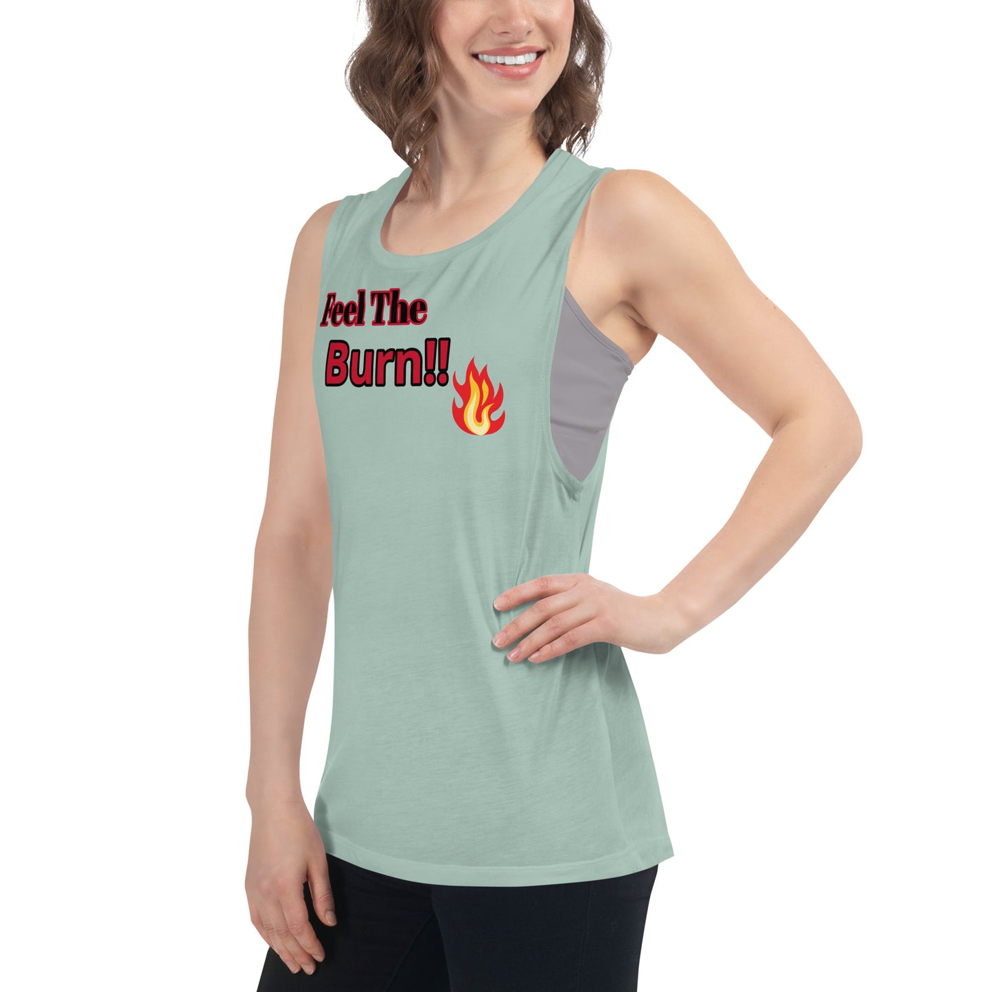 Ladies' Sport Muscle Tank with thin material for workout