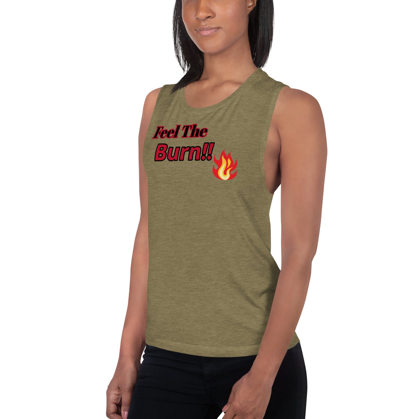 Ladies' Sport Muscle Tank with thin material for workout