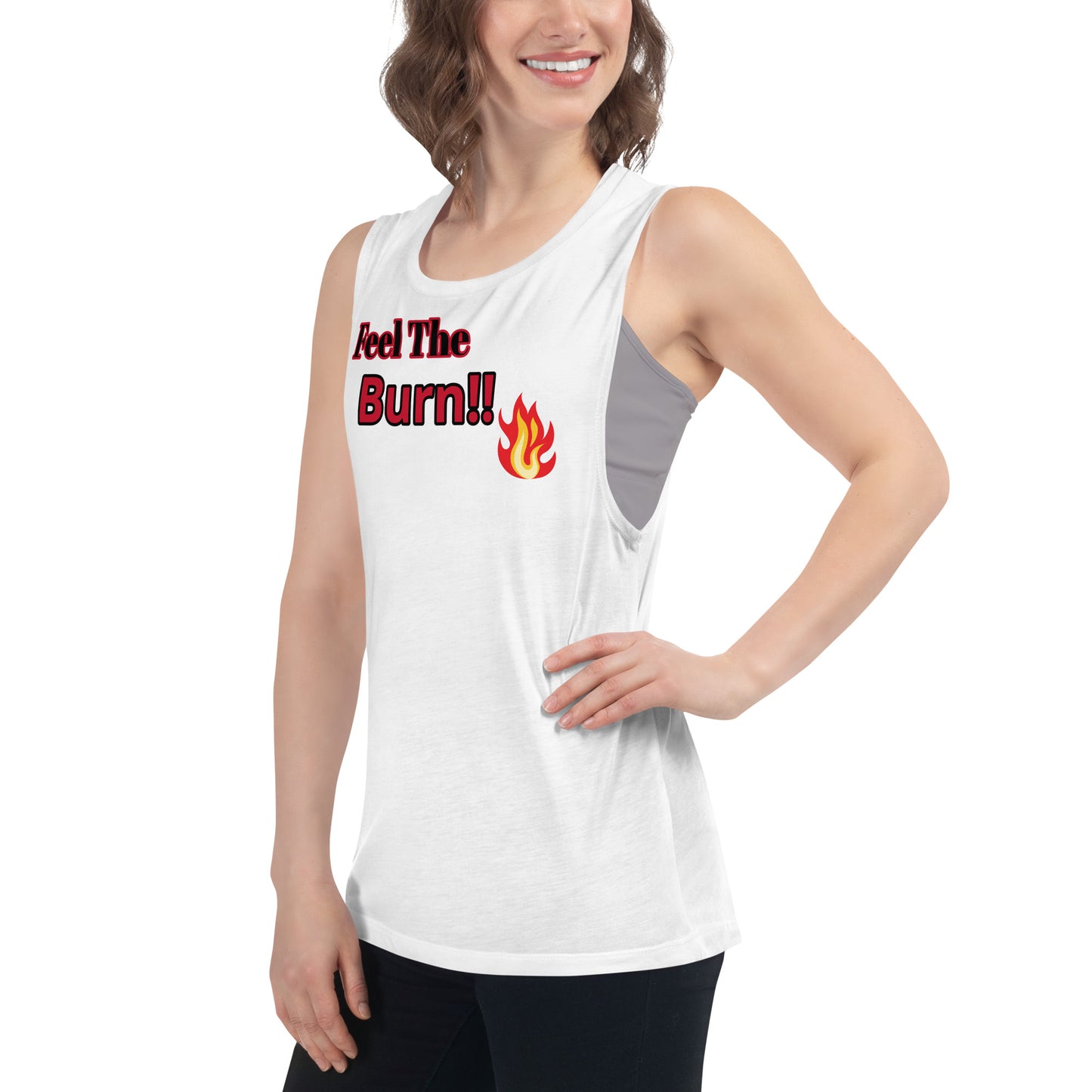 Ladies' Sport Muscle Tank with thin material for workout